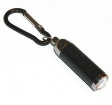 Tiny Black Pocket Light Torch Adjustable Beam Width LED. Batteries included Tackle Accessories