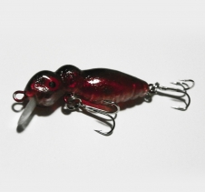 3 Gram Shallow Diving Lure Transparent Burgundy Red Hard Body Fishing Lures