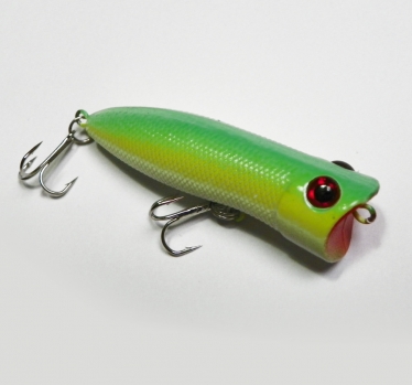 5 Gram Popper Surface Lure - Green / Yellow / White for $2.65 AUD