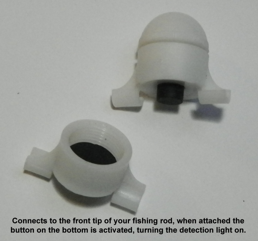 Rod Movement Sensor Light - Flashes red when rod tip moves, slow green  otherwise for $5.00 AUD