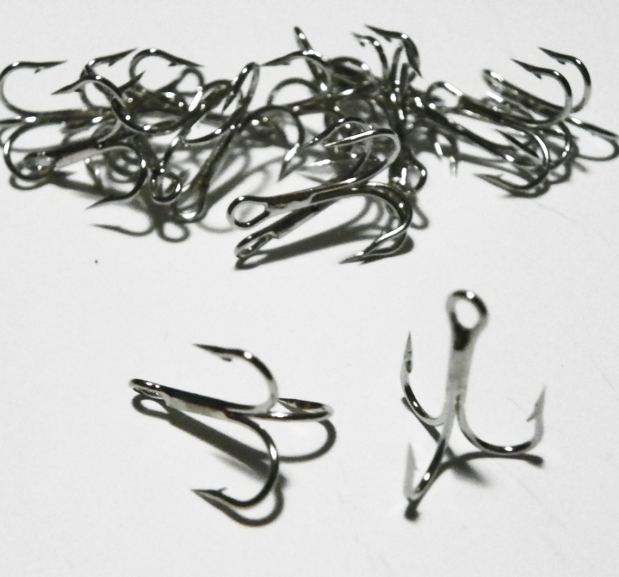 Pack of 25 Fishing Treble Hooks - Size 8 / Large. Suit bait or lures for  $4.45 AUD