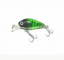 4 Gram Shallow Diving Lure Transparent Green Black Lines Hard Body Fishing Lures